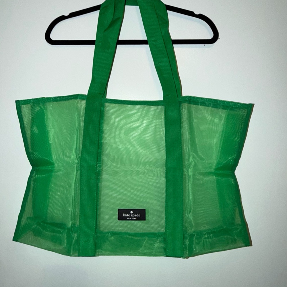 Kate Spade Green Mesh Tote Bag
